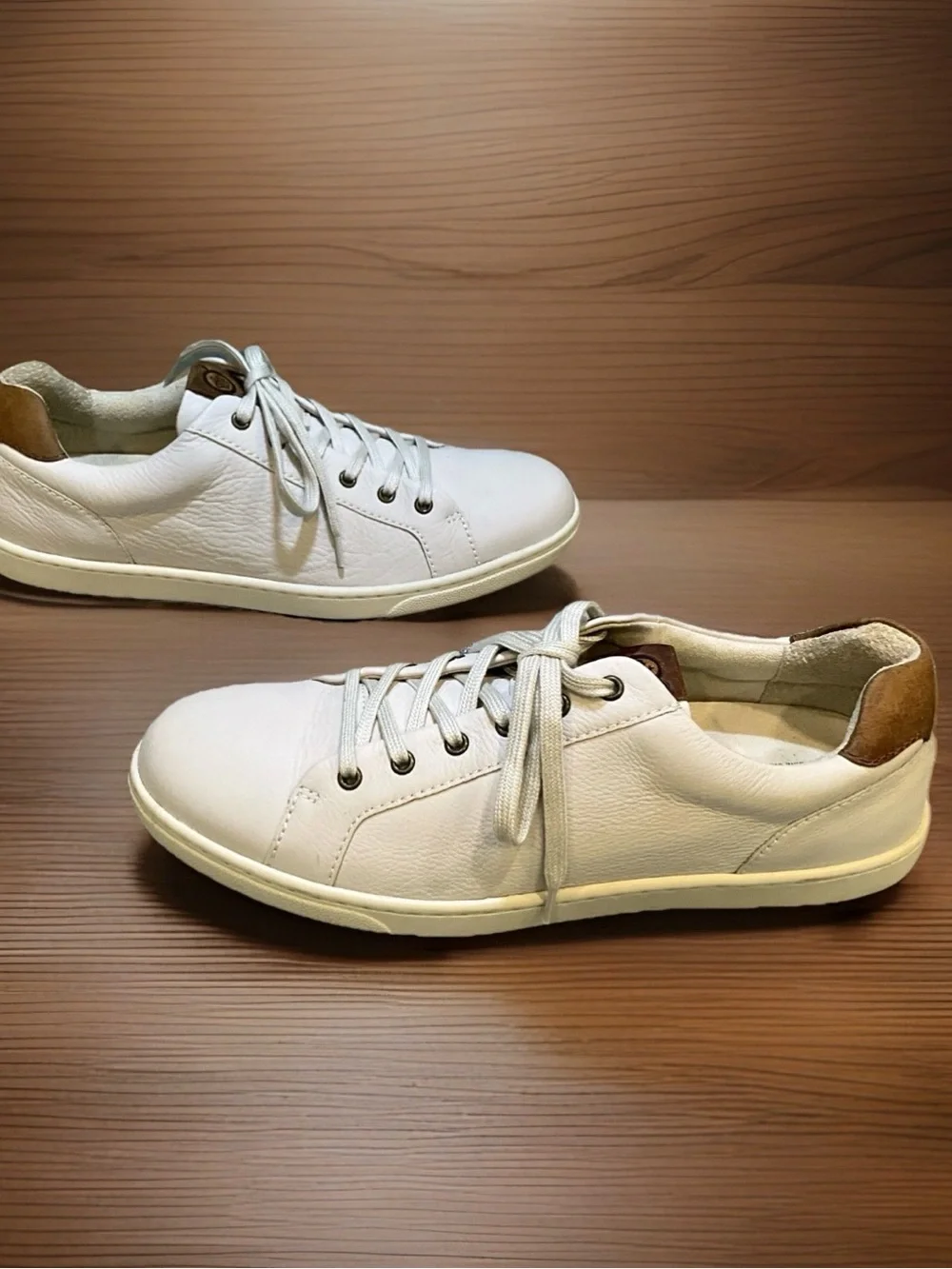 Born Ashram II Men’s Handcrafted Leather Sneakers In Bone Color Sz. 10.5M - NEW - Picture 7 of 12